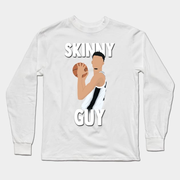 Victor Wembanyama Wemby - San Antonio Skinny Guy Long Sleeve T-Shirt by BuzzerBeater00